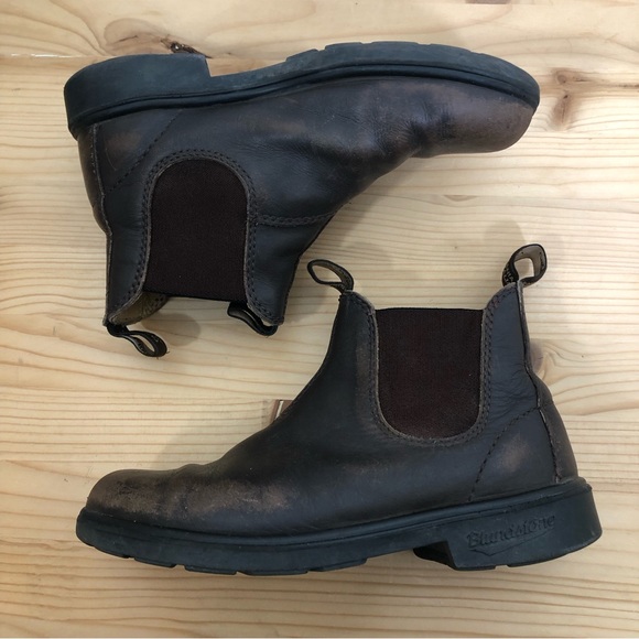 Blundstone 2 Womens 5 Chelsea Boot Brown Leather Broken In Slip On Shoes Classic - Picture 5 of 10